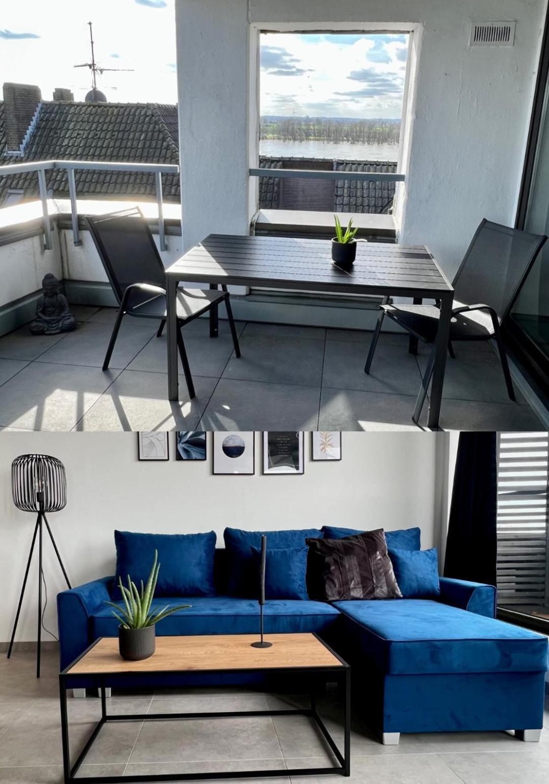 Piso Superior - Exklusives Apartment An Der Promenade Mit Rheinsicht & Loggia Emmerich Luaran gambar